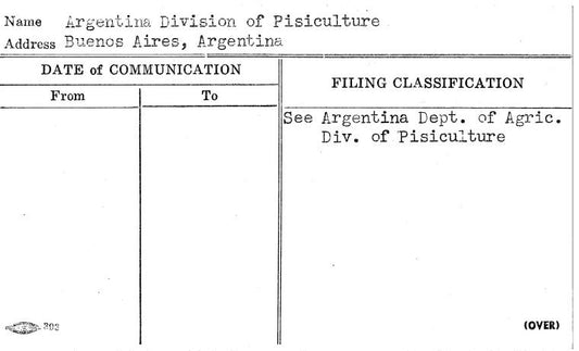 Argentina Division of Pisiculture