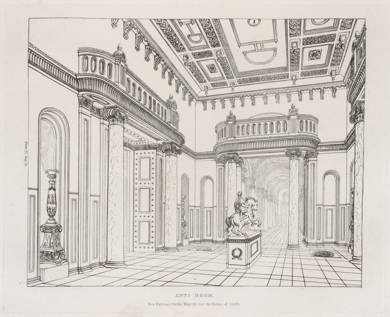 Anti room: New entrance for his majesty into the House of Lords
