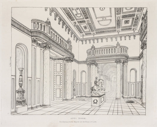 Anti room: New entrance for his majesty into the House of Lords