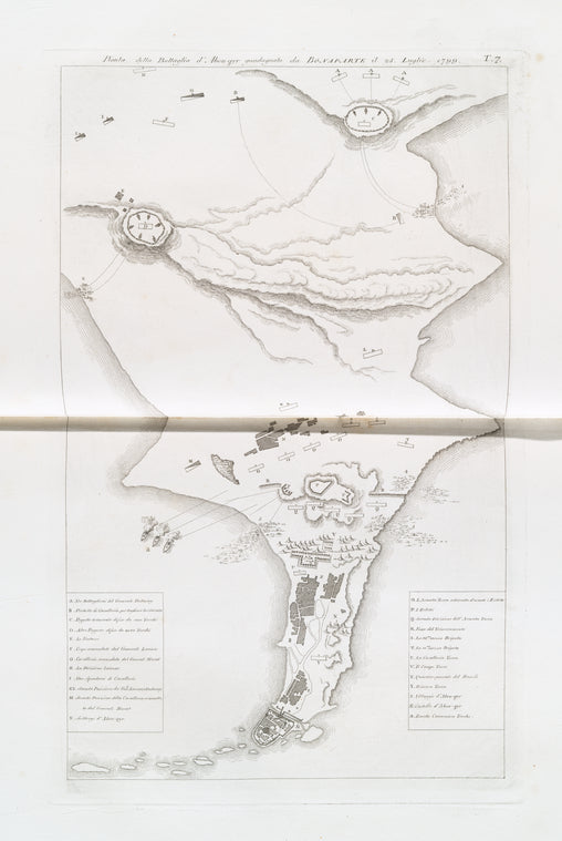 Pianta della Battaglia d'Abou-qyr guadagnata da Bonaparte il 25. Luglio 1799.