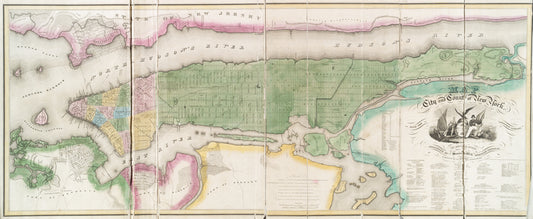 Map of the city and county of New York : with the adjacent country