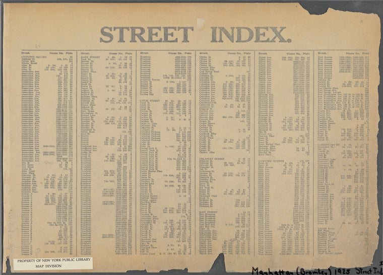 Street Index: [Abington Square - Harry Howard Square]