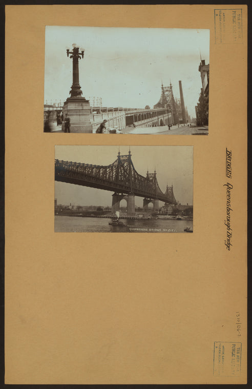 Bridges - Queensboro [Queensborough] Bridge - [Manhattan approach at 2nd Avenue and East 59th Street.]