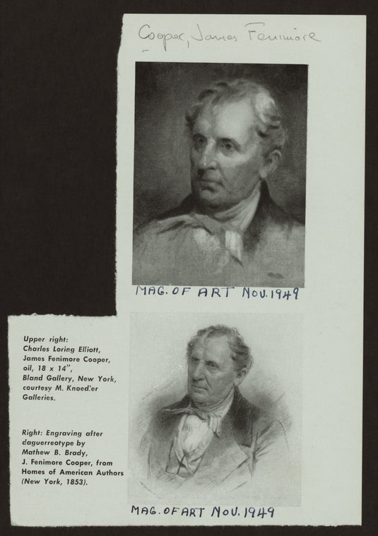 James Fenimore Cooper.
