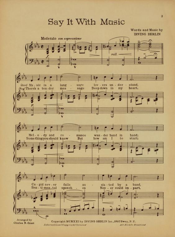 Say it with music