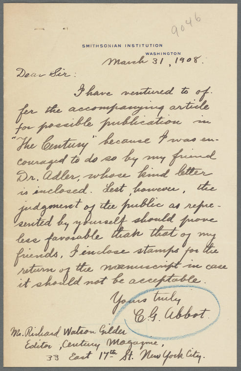 Abbot, Charles Greeley