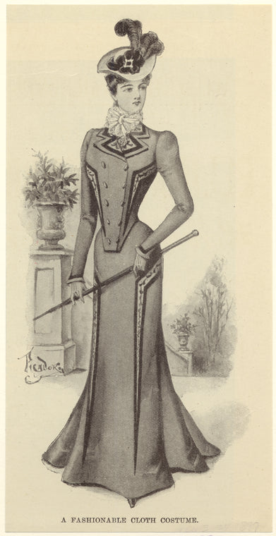 A fashionable cloth costume
