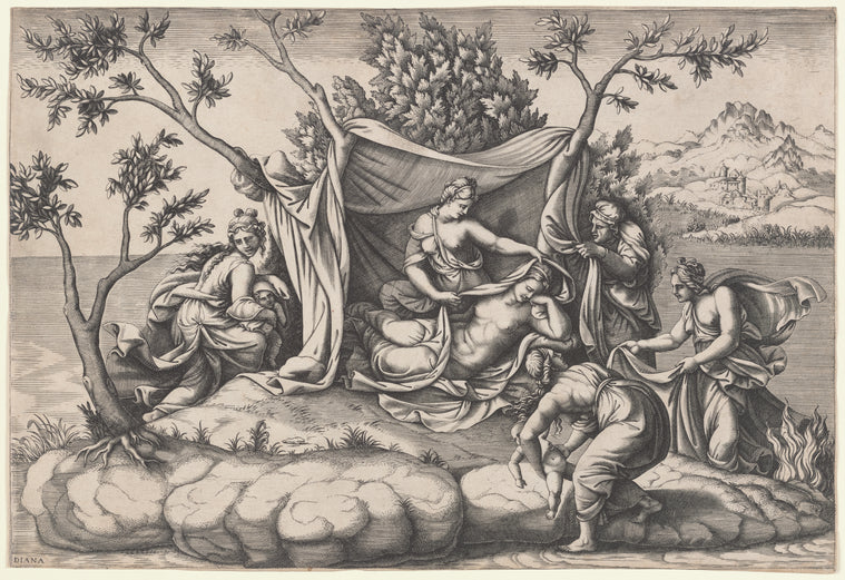 Latona Giving Birth to Apollo and Diana on the Island of Delos