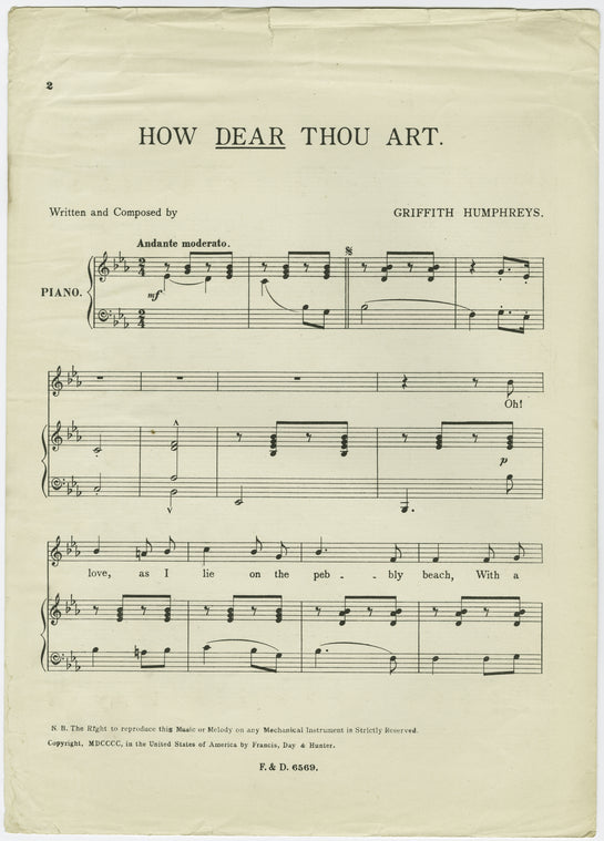 How dear thou art