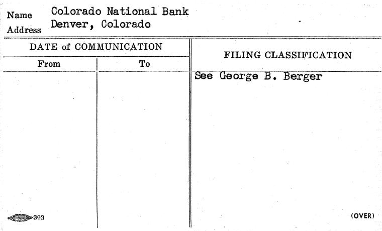 Colorado National Bank