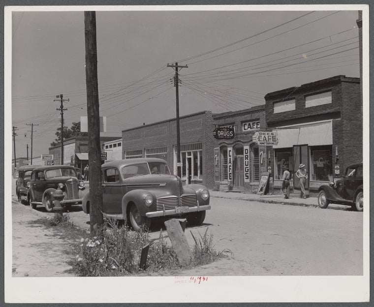 Main street of Childersburg, Alabama.