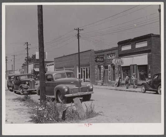 Main street of Childersburg, Alabama.