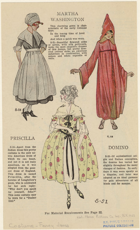 Martha Washington ; Priscilla ; Domino