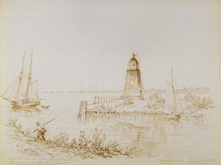 Lighthouse on Lake Ponchartrain, entrance of the New Canal