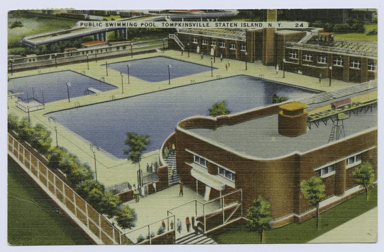 Public Swimming Pool, Tompkinsville, Staten Island, N.Y. (almost same view as #462)