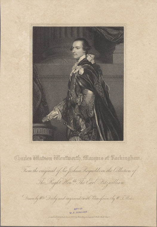 Charles Watson-Wentworth, Marquis of Rockingham.
