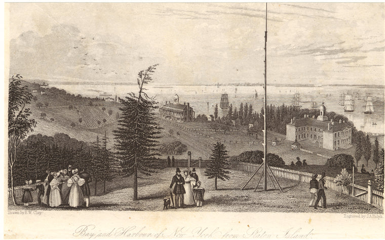 Bay and harbour of New York from Staten Island
