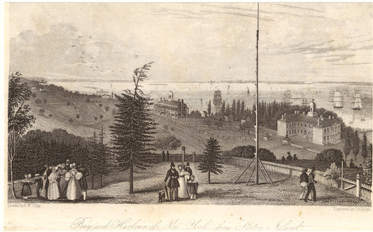 Bay and harbour of New York from Staten Island