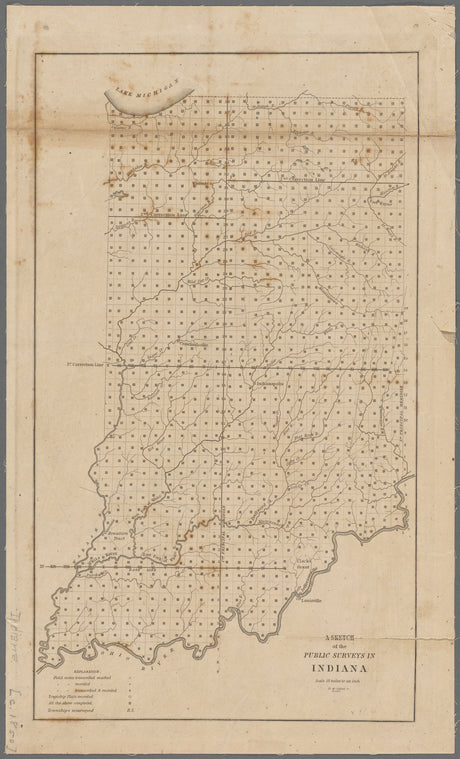 A sketch of the public surveys in Indiana