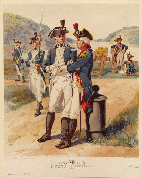 Infantry & artillery, 1783-1796
