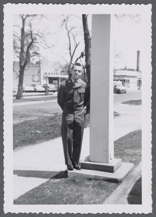 Craig Rodwell in Reserve Officers' Training Corps (ROTC) uniform