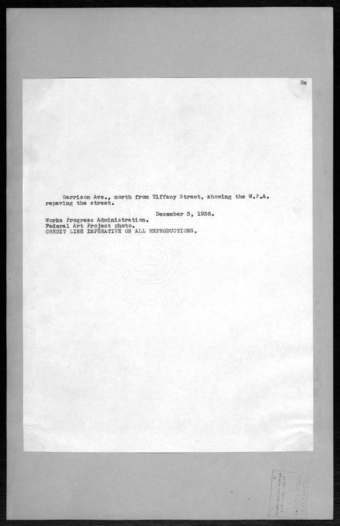 Bronx: Garrison Avenue - Tiffany Street