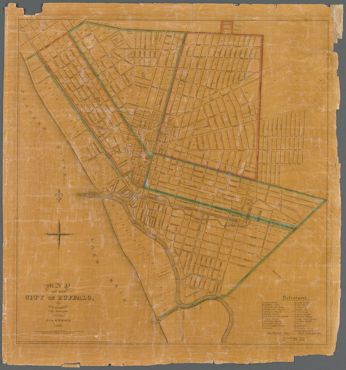 Map of the city of Buffalo