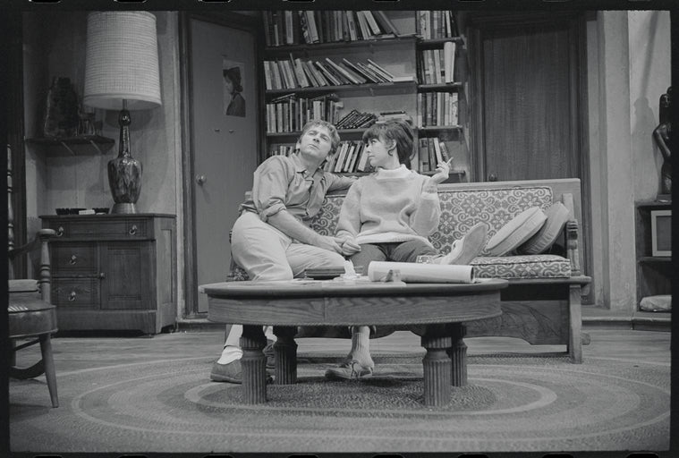 Gabriel Dell and Rita Moreno in the stage production The Sign in Sidney Brustein's Window