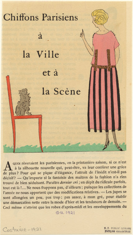 Chiffons parisiens à la ville et à la scène