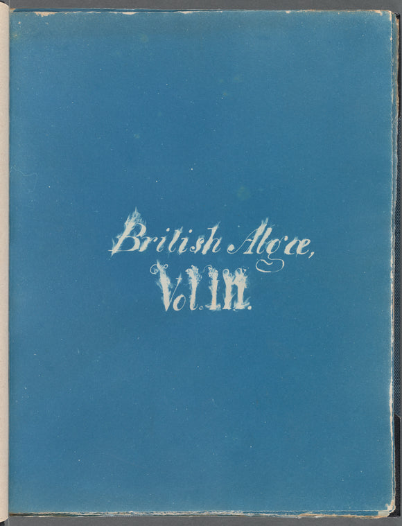 British Algae, Vol. III [title page]