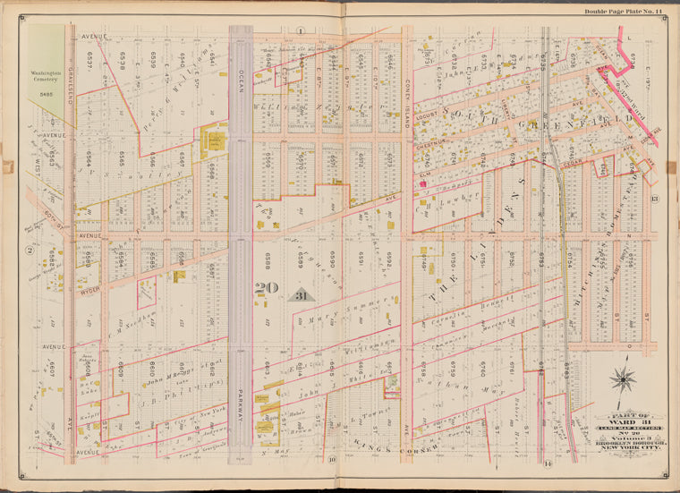 Bounded by Avenue L, E. 19th St., Avenue O, E. 17th St., Avenue P and West St.