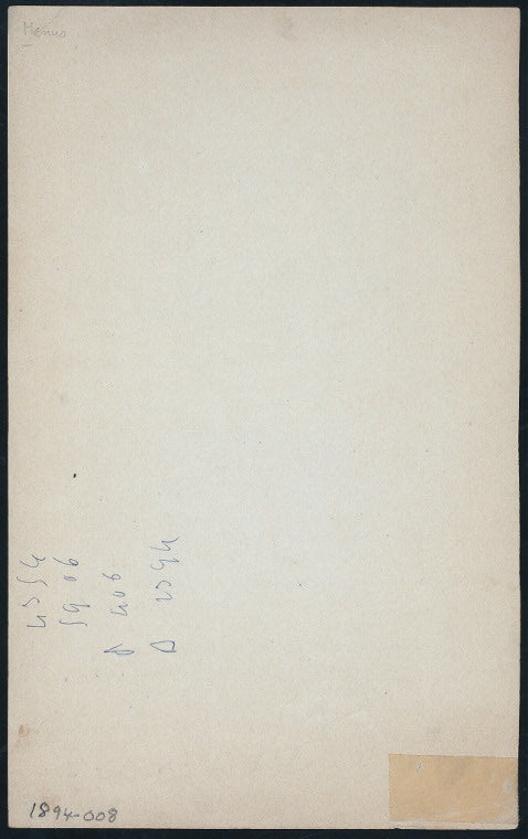 LUNCH [held by] CIE.GLE. TRANSATLANTIQUE [at] PAQUEBOAT LA GASCOGNE (SS;)