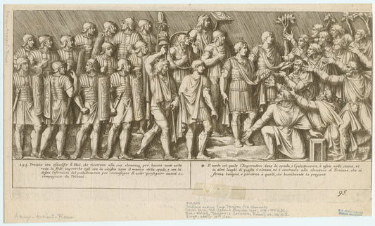 Dacians asking Trajan for clemency, the Second Dacian War, 105-106