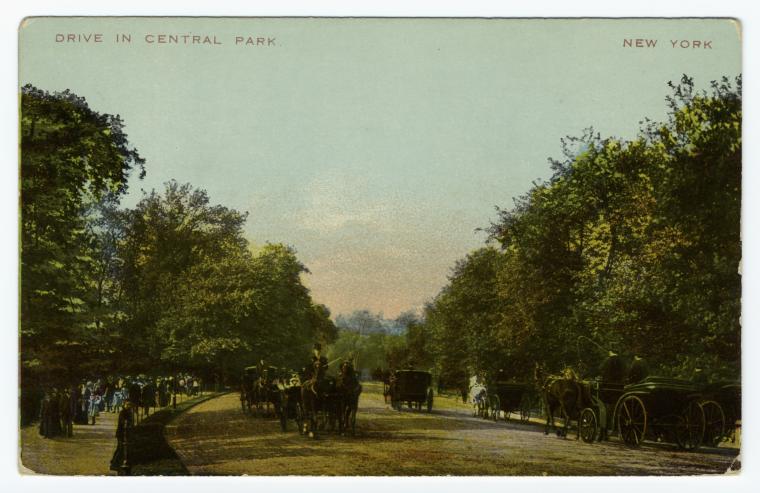Drive in Central Park.  New York