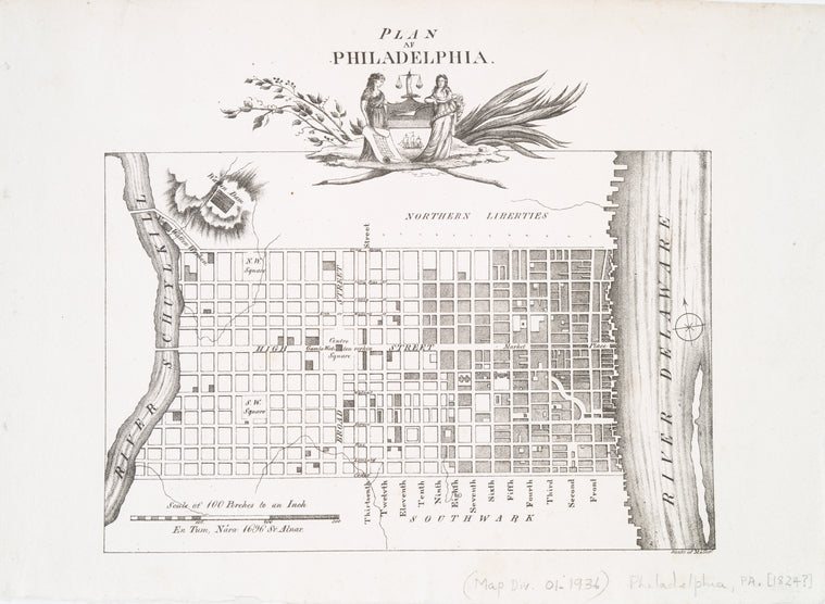 Plan af Philadelphia
