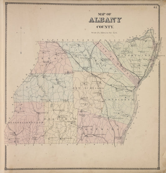 Map of Albany County
