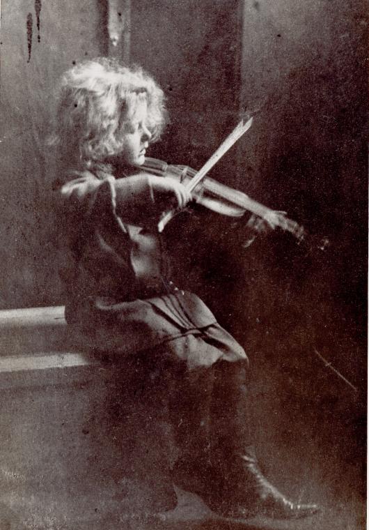 Henry Cowell with violin