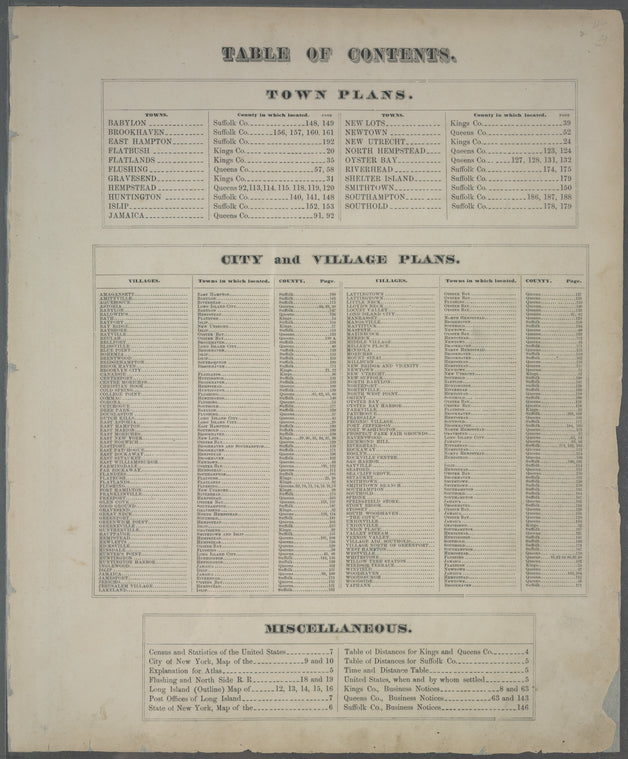 Table of Contents