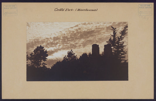 Manhattan: Central Park - Miscellaneous [clouds formation].