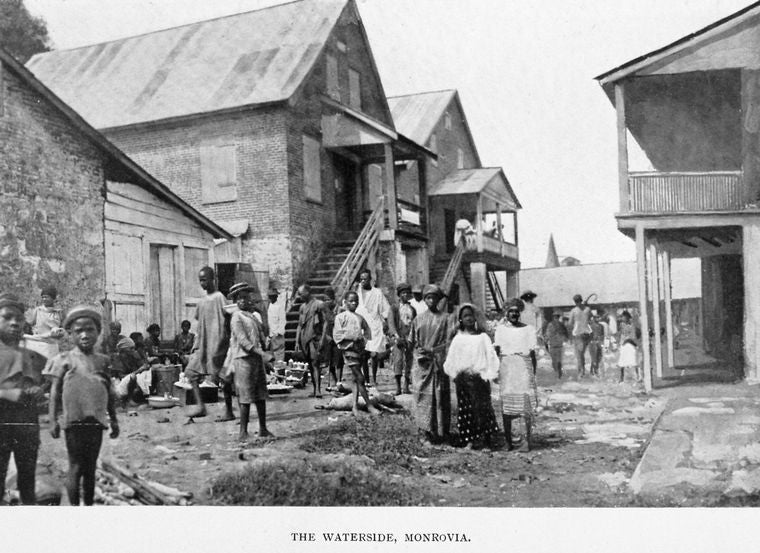 The waterside, Monrovia.