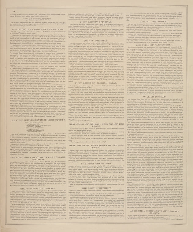History of Genesee County, New York. [cont.]