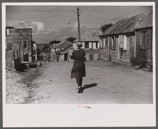 Along a residential street in Christiansted, Virgin Islands.