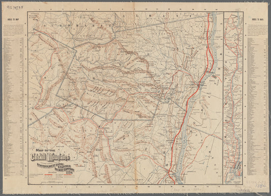 Map of the Catskill Mountains