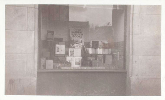 Exterior, window display: Good Gardens Grow from Books