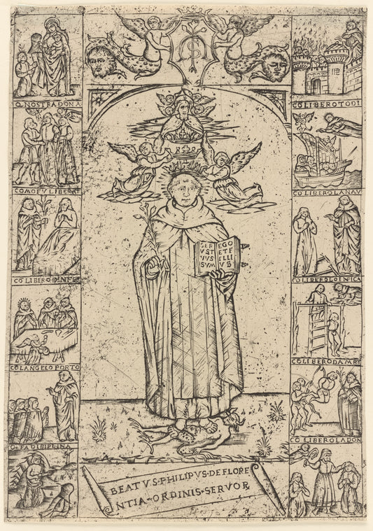 St. Philip of Florence, with Twelve Scenes from his Life