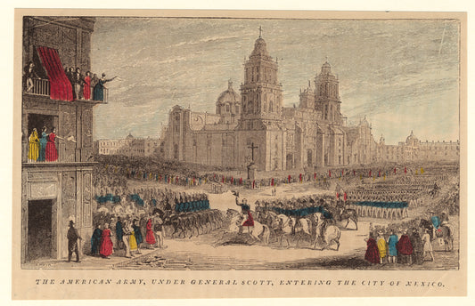 The American army, under General Scott, entering the city of Mexico