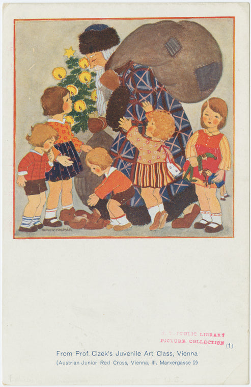 Santa with children.