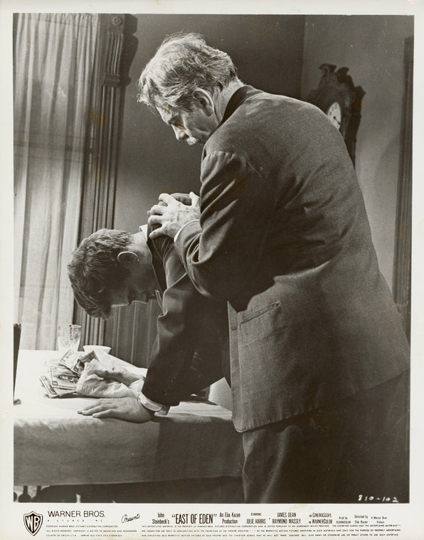 James Dean and Raymond Massey in the motion picture East of Eden.