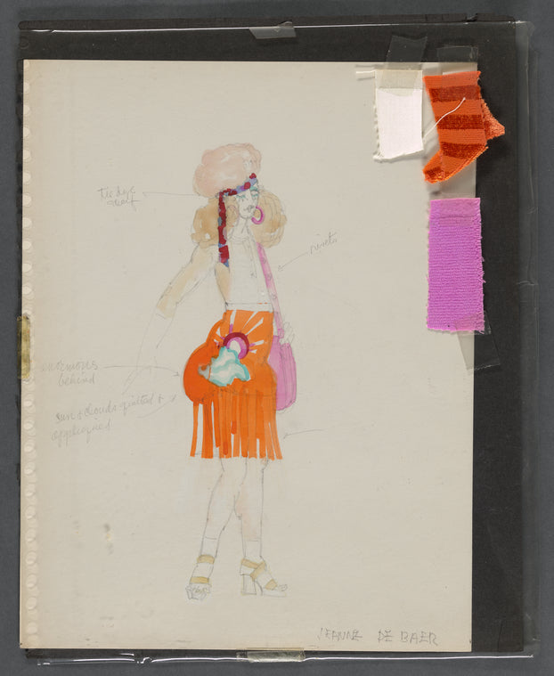 Jazz Theatre: Costume sketch for Jeanne De Baer