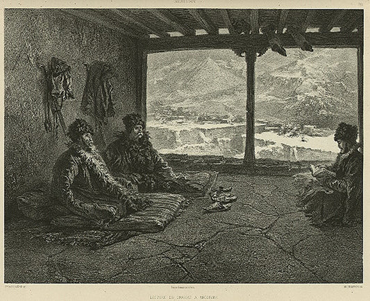Daghestan. Lecture du chariat a Khosrakh.